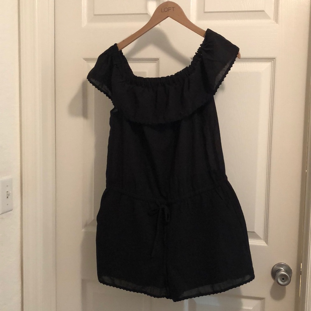 LOFT Black Romper